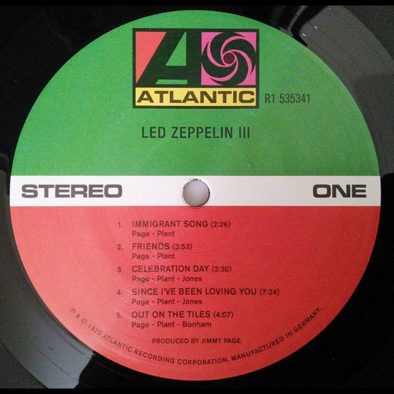 Led Zeppelin: Led Zeppelin III - Vinyl [Audio Vinyl] Audio CD/Vinyl Atlantic Records