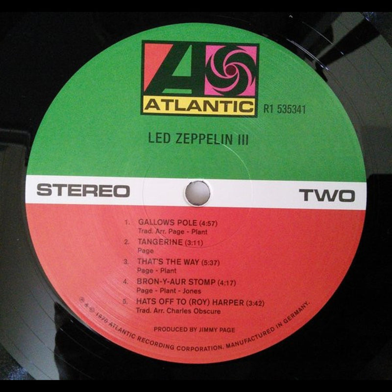 Led Zeppelin: Led Zeppelin III - Vinyl [Audio Vinyl] Audio CD/Vinyl Atlantic Records