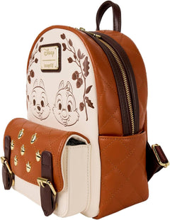 Loungefly: Disney Chip and Dale Quilted Mini Backpack Clothing and Apparel Loungefly