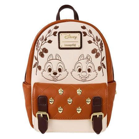 Loungefly: Disney Chip and Dale Quilted Mini Backpack Clothing and Apparel Loungefly