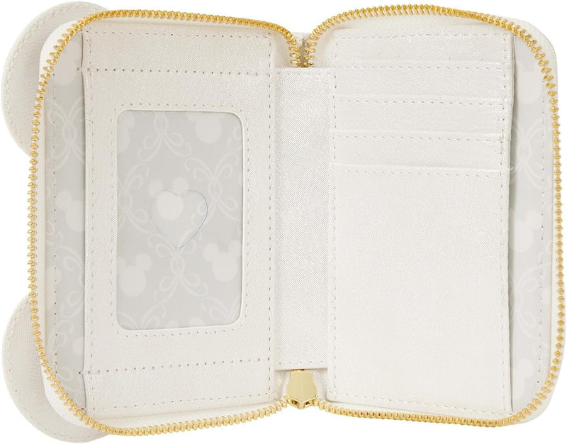 Loungefly: Disney Wedding Zip Around Wallet Clothing and Apparel Loungefly