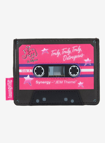 Loungefly: Hasbro Jem and the Holograms Cassette Card Holder Clothing and Apparel Loungefly