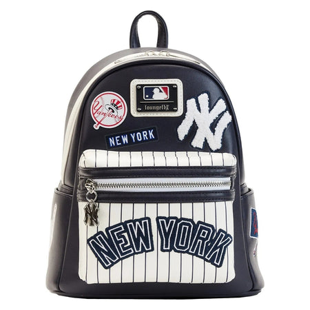 Loungefly: MLB New York Yankees Patches Mini Backpack Clothing and Apparel Loungefly