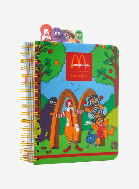Loungefly McDonald's Characters - Spiral Tab Journal Memorabilia Loungefly