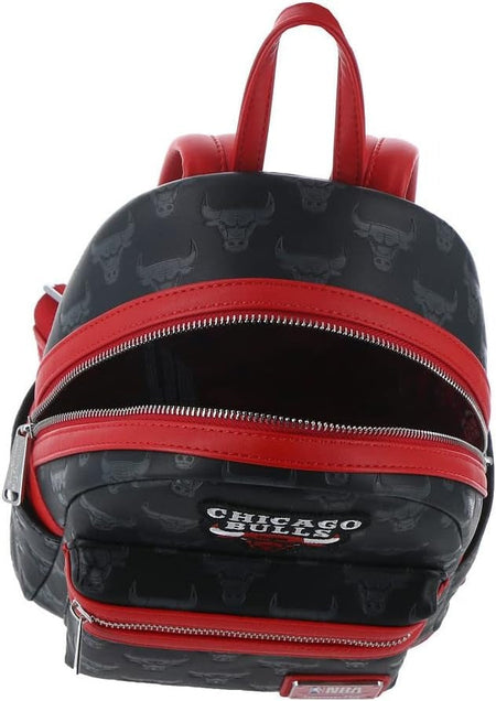 Loungefly: NBA Chicago Bulls Debossed Logo - Mini Backpack Clothing and Apparel Loungefly