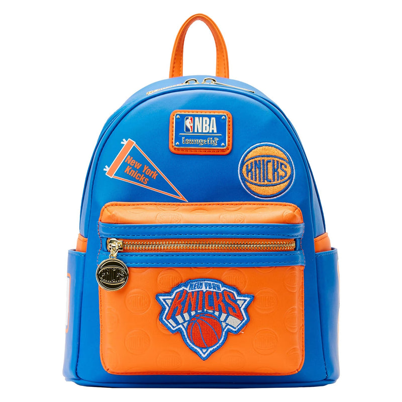 Loungefly: NBA New York Knicks Patches Mini Backpack Clothing and Apparel Loungefly