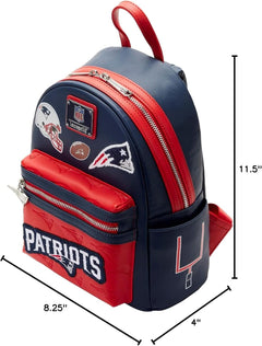 Loungefly: NFL New England Patriots Patch Icons - Mini Backpack Clothing and Apparel Loungefly