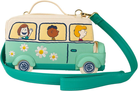 Loungefly: Peanuts Road Trip Bus Crossbody Bag Clothing and Apparel Loungefly