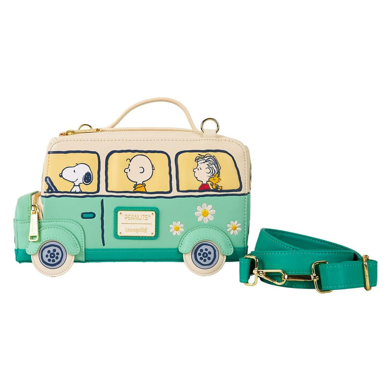 Loungefly: Peanuts Road Trip Bus Crossbody Bag Clothing and Apparel Loungefly