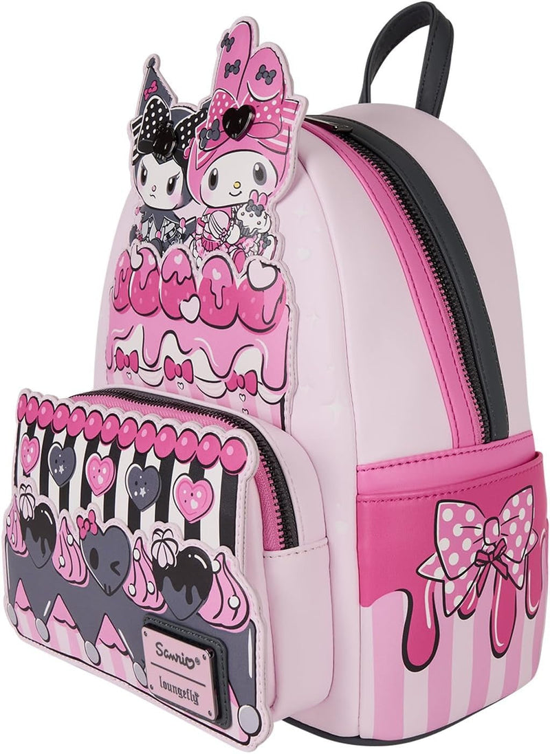 Loungefly: Sanrio My Melody and Kuromi Mini Backpack Clothing and Apparel Loungefly