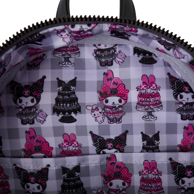 Loungefly: Sanrio My Melody and Kuromi Mini Backpack Clothing and Apparel Loungefly