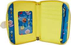 Loungefly Spongebob Squarepants 25th Anniversary Zip Around Wallet Clothing and Apparel Loungefly