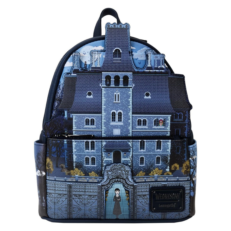 Loungefly: Wednesday Nevermore Academy Glow in the Dark - Mini Backpack Clothing and Apparel Loungefly