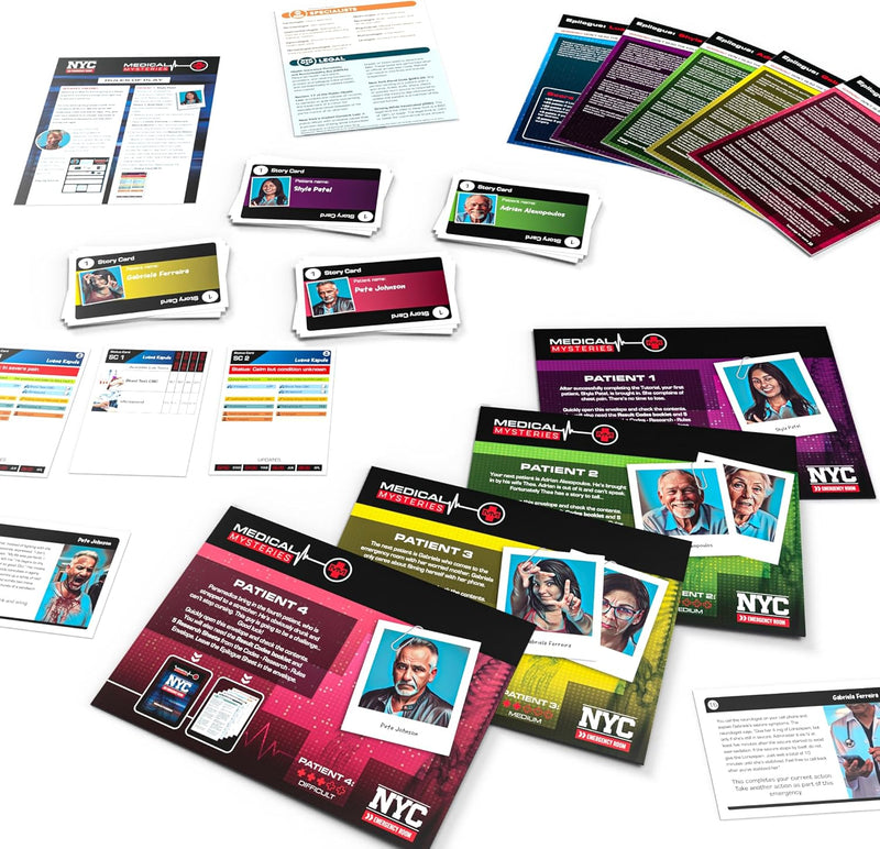 Medical Mysteries: NYC Emergency Room [Board Game, 1 - 4 Players] Board Game Buffalo Games Store