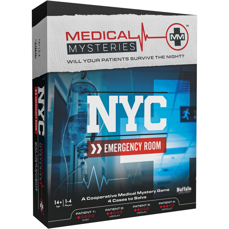 Medical Mysteries: NYC Emergency Room [Board Game, 1 - 4 Players] Board Game Buffalo Games Store