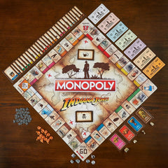 Monopoly: Indiana Jones Edition [Board Game, 2-6 Players] Board Game Hasbro