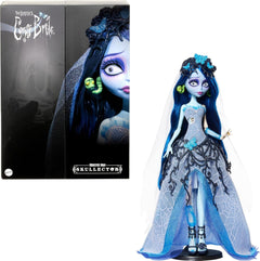 Monster High Skullector Doll: Corpse Bride Emily Collectible in Gothic Spiderweb Wedding Dress Toys & Games Mattel