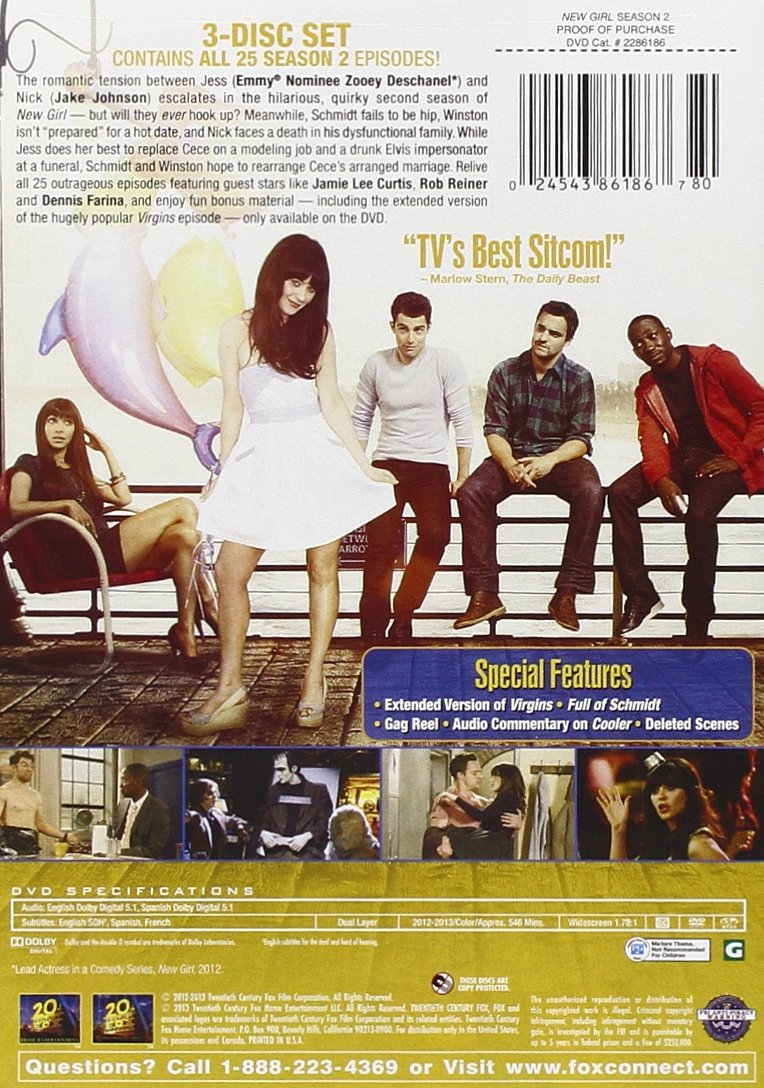 New Girl: The Complete Second Season [DVD] DVD Box Set / Series 20th Century Fox