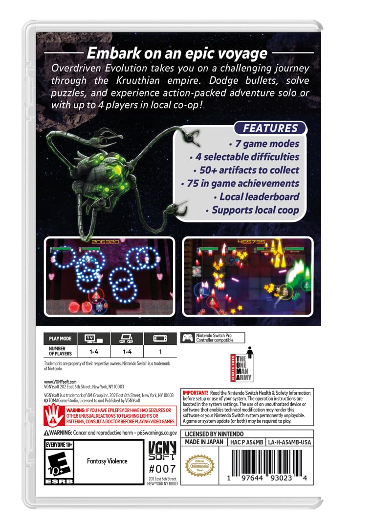 Overdriven Evolution [Nintendo Switch] Nintendo Switch Video Game VGNYsoft