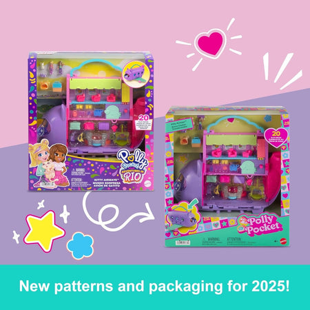 Polly Pocket: Dolls and Playset - Kitty Airways Airplane Toys & Games Mattel