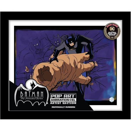 Pop Art: Batman: The Animated Series Animation Cel Scene - Batman Feat of Clay Memorabilia DC Collectibles