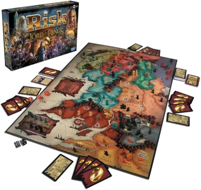 Risk: Lord of the Rings Trilogy Edition [Board Game, 2-4 Players] Board Game Hasbro