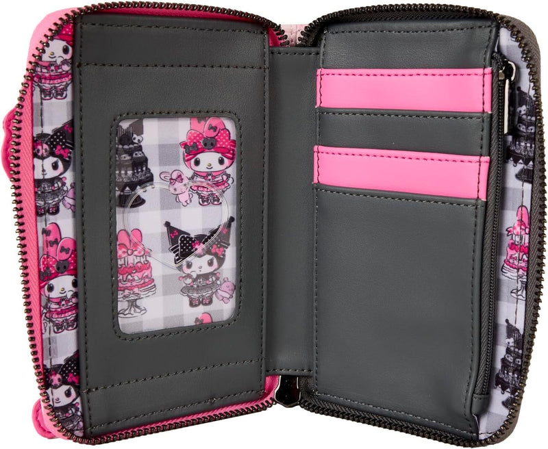 Loungefly: Sanrio My Melody and Kuromi Zip - Around Wallet Clothing and Apparel Loungefly