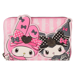 Loungefly: Sanrio My Melody and Kuromi Zip - Around Wallet Clothing and Apparel Loungefly