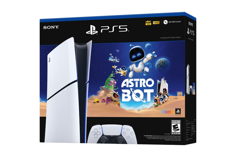 PlayStation 5 Slim: Astro Bot Bundle - Disc Free Digital Console System PlayStation 5 Hardware Sony