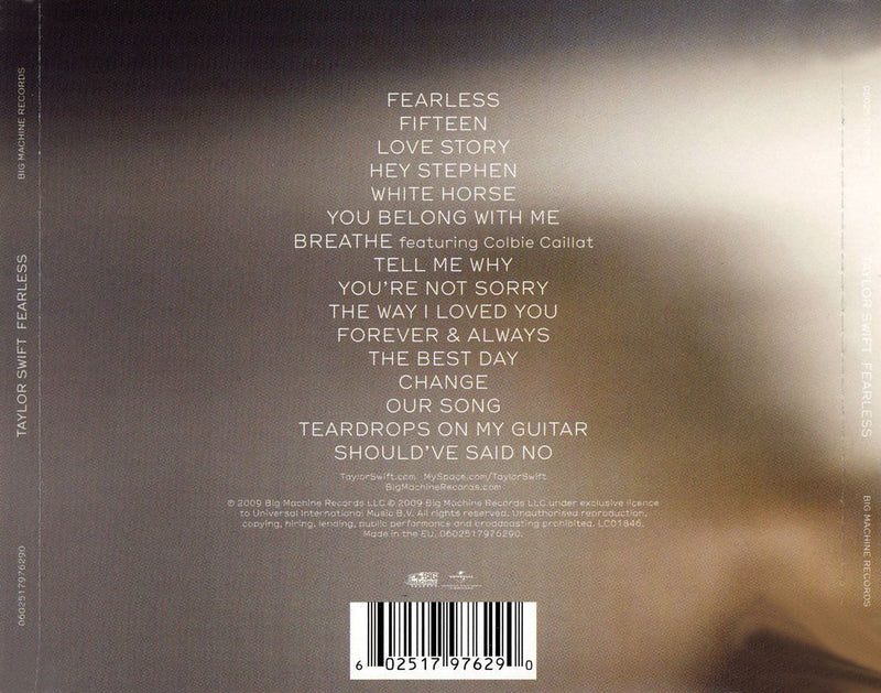 Taylor Swift - Fearless [Audio CD] Music (CD) Universal Pictures
