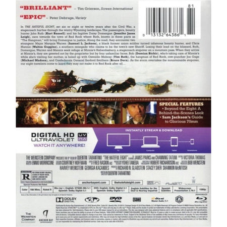 The Hateful Eight - Steelbook [Blu-Ray] DVDs & Blu-Rays Anchor Bay Entertainment
