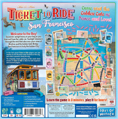 Ticket to Ride Express: San Francisco [Board Game, 2 - 4 Players] Board Game Days of Wonder