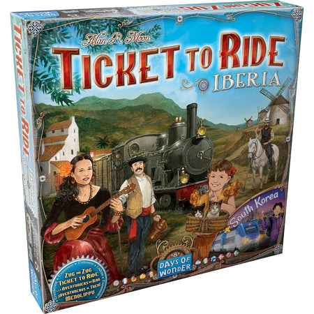 Ticket to Ride: Iberia and South Korea [Board Game, 2 - 4 Players] Board Game Days of Wonder
