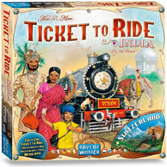 Ticket to Ride: India/Switzerland [Board Game, 2 - 4 Players] Board Game Days of Wonder