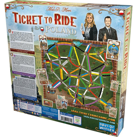 Ticket to Ride: Poland [Board Game, 2 - 4 Players] Board Game Days of Wonder