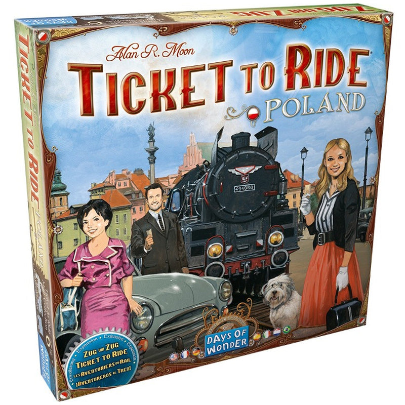 Ticket to Ride: Poland [Board Game, 2 - 4 Players] Board Game Days of Wonder