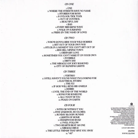 U2: Songs of Surrender - 4 CD Limited Edition [Audio CD] Music (CD) Universal Pictures