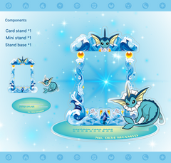 Pokemon TCG: Pokemon Center Eeveelution Prismatic Evolutions Acrylic Stand Set - Complete Set of 9 Card Game Accessories Pokemon