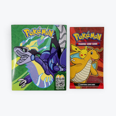Pokemon x McDonald's Happy Meal Toy 2025 - Miraidon Sticker Activity Sheet and Booster Pack Card Game Pokemon