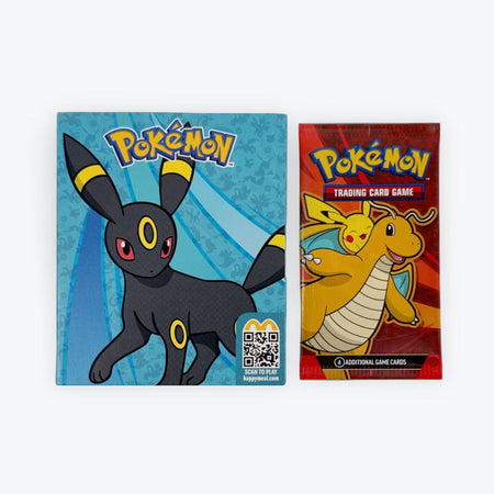 Pokemon x McDonald's Happy Meal Toy 2025 - Umbreon Sticker Activity Sheet and Booster Pack Card Game Pokemon