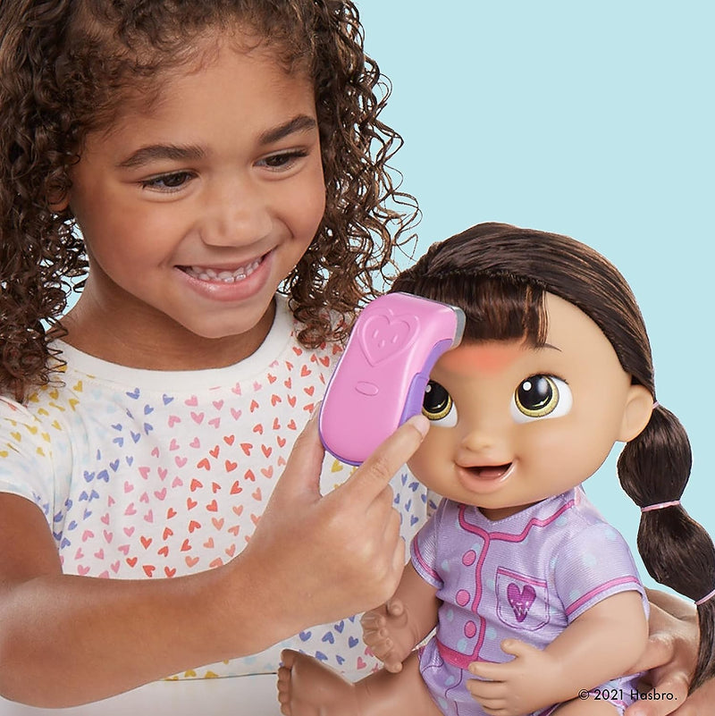 Baby Alive Lulu Achoo Doll - 12-Inch Interactive Doctor Play Toy - Brown Hair Toys & Games Hasbro
