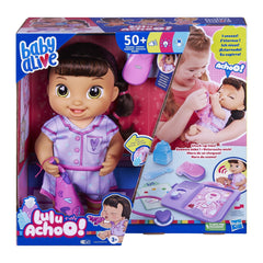 Baby Alive Lulu Achoo Doll - 12-Inch Interactive Doctor Play Toy - Brown Hair Toys & Games Hasbro