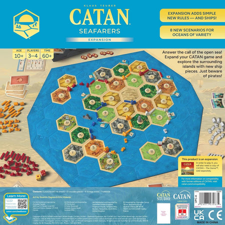 CATAN: Seafarers Expansion - 6th Edition [Board Game, 3 to 4 Players] Board Game Asmodee