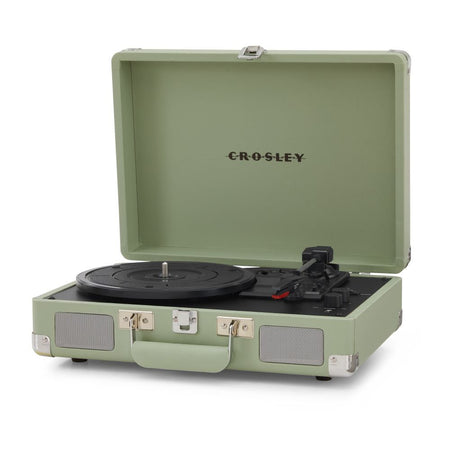 Crosley: Cruiser Plus Vintage 3-Speed Bluetooth In/Out Suitcase Vinyl Record Player Turntable - Mint - CR8005F-MT [Electronics] Electronics Crosley