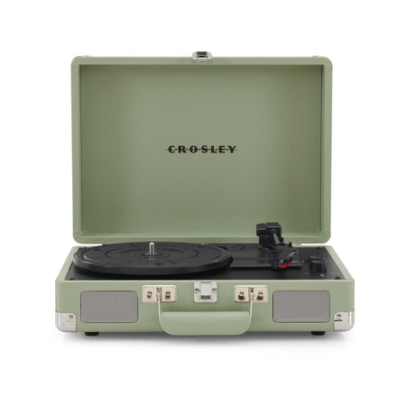 Crosley: Cruiser Plus Vintage 3-Speed Bluetooth In/Out Suitcase Vinyl Record Player Turntable - Mint - CR8005F-MT [Electronics] Electronics Crosley