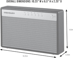 Crosley: Montero Portable Rechargeable Bluetooth Speaker - Black - CR3112A-BK [Electronics] Electronics Crosley