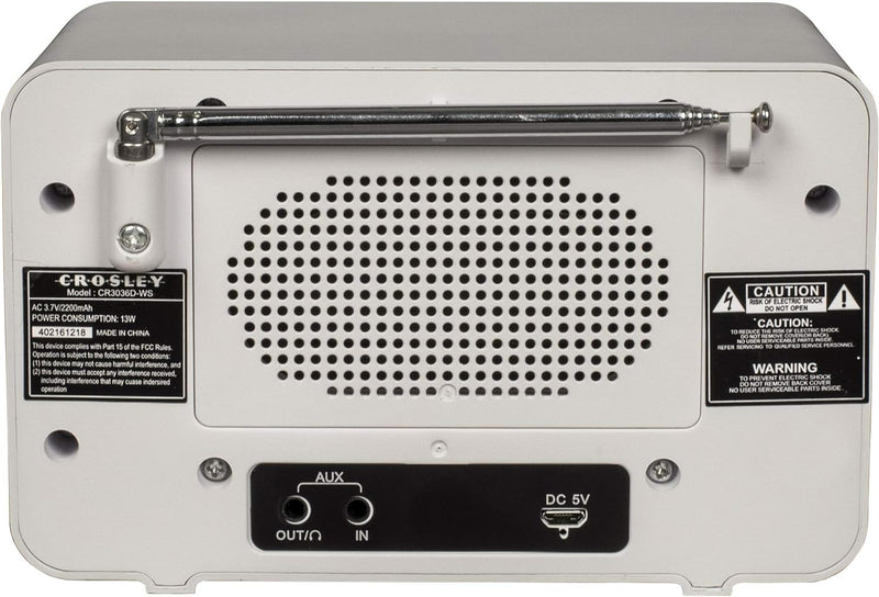 Crosley: Tribute Vintage AM/FM Bluetooth Radio - White Sand - CR3036D-WS [Electronics] Electronics Crosley