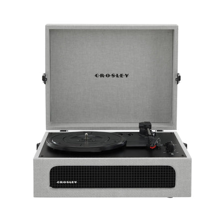Crosley: Voyager Vintage 3-Speed Bluetooth In/Out Vinyl Record Player Turntable - Grey - CR8017B-GY [Electronics] Electronics Crosley