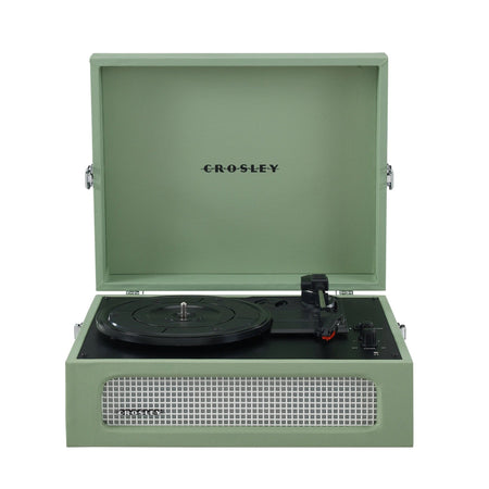 Crosley: Voyager Vintage 3-Speed Bluetooth In/Out Vinyl Record Player Turntable - Sage - CR8017B-SA [Electronics] Electronics Crosley