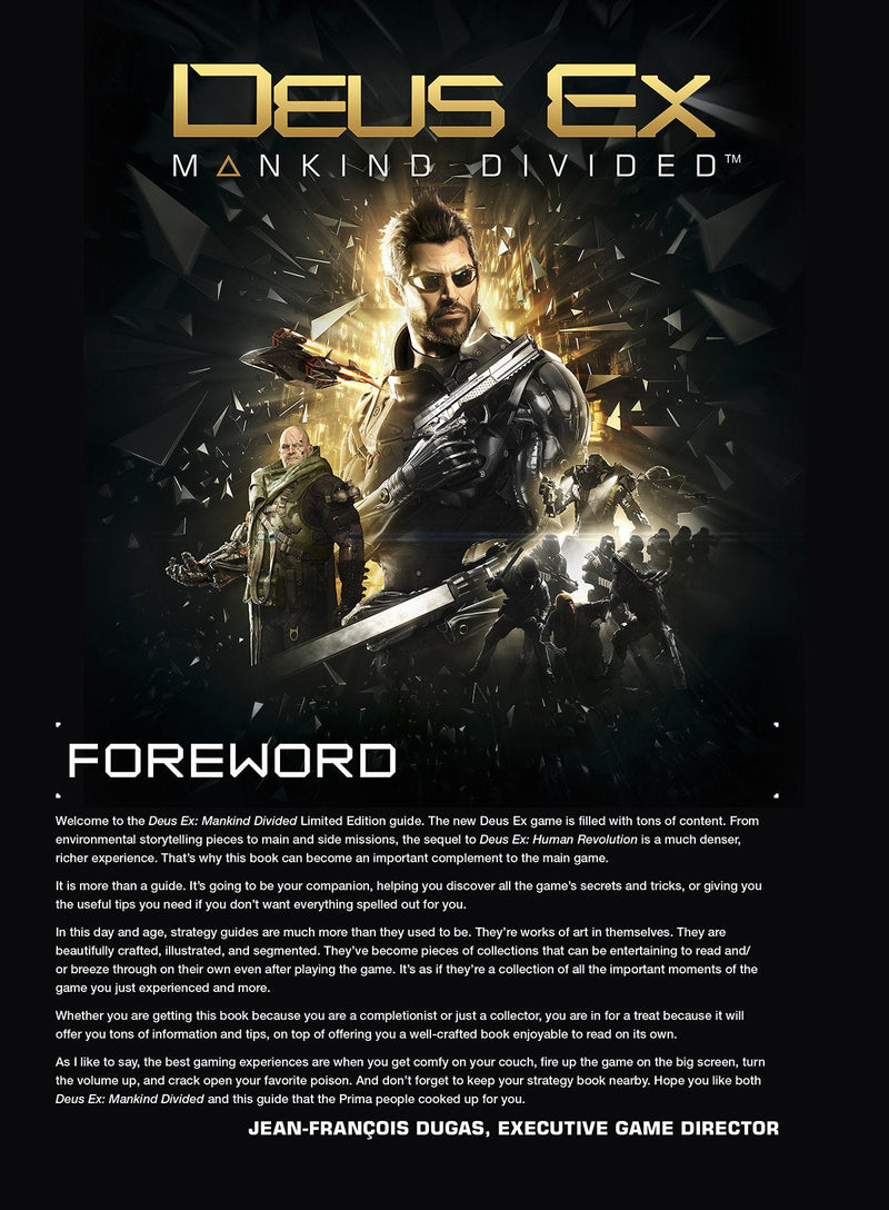 Deus Ex: Mankind Divided - Limited Edition Guide [Strategy Guide] Strategy Guide Prima Games